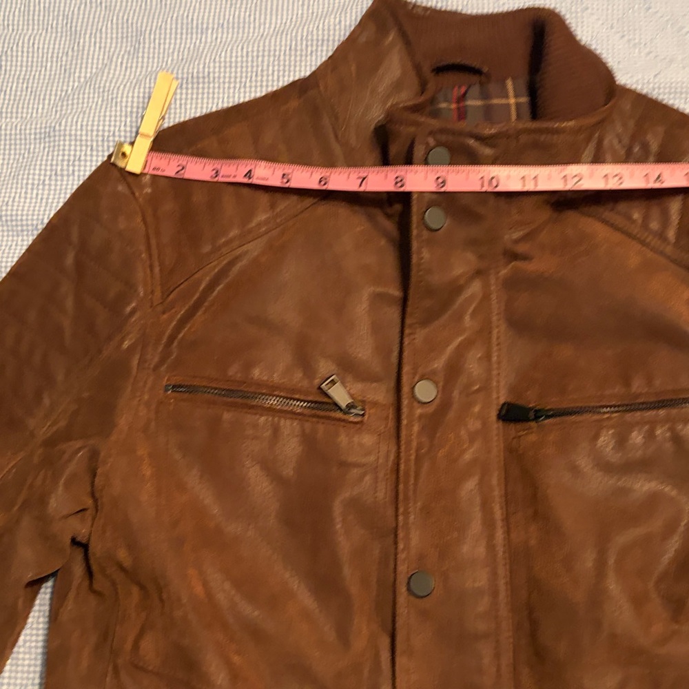 Johnston & Murphy Dark Brown Leather Coat - Picture 12 of 14